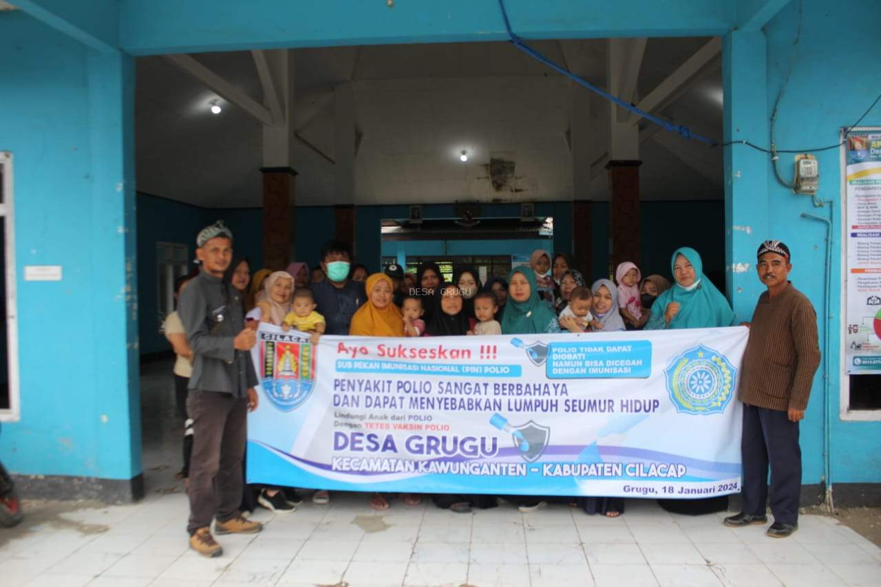 PEKAN IMUNISASI NASIONAL ( PIN ) POLIO DESA GRUGU,KEC. KAWUNGANTEN