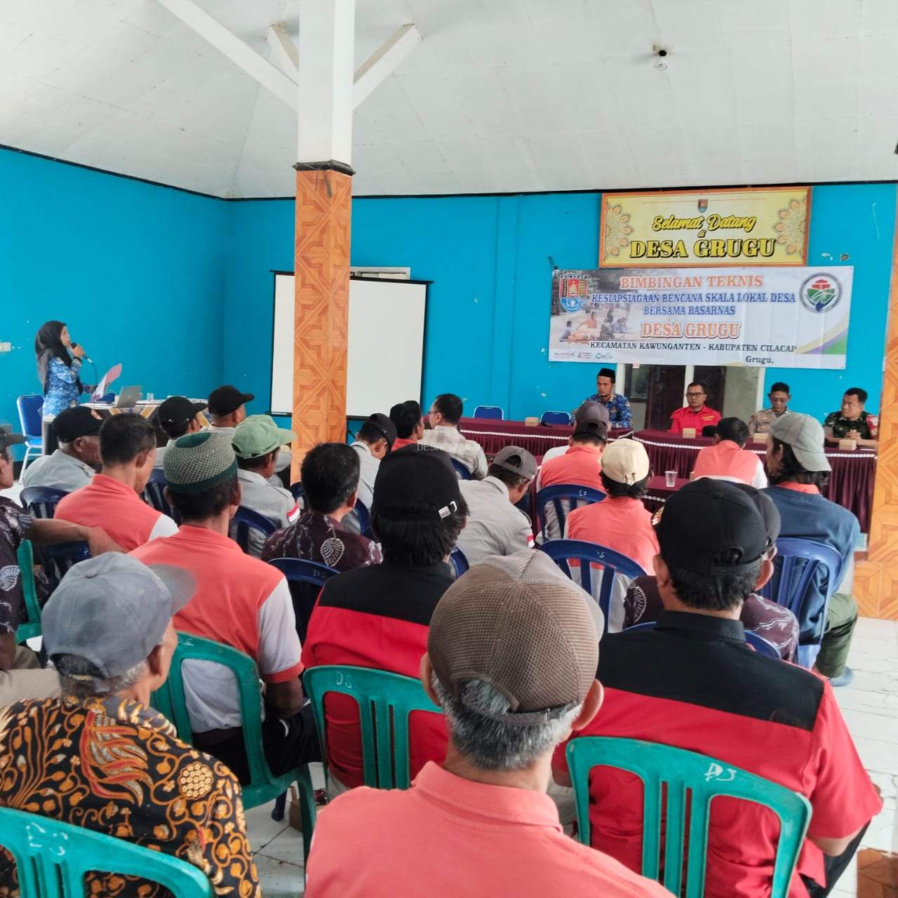 Bimtek Kesiapsiagaan Bencana Skala Lokal Desa bersama basarnas